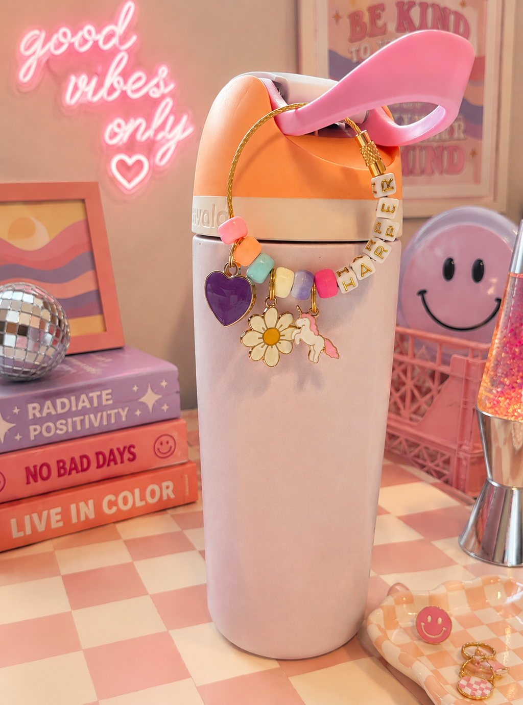 Water Bottle Charm with Personalization