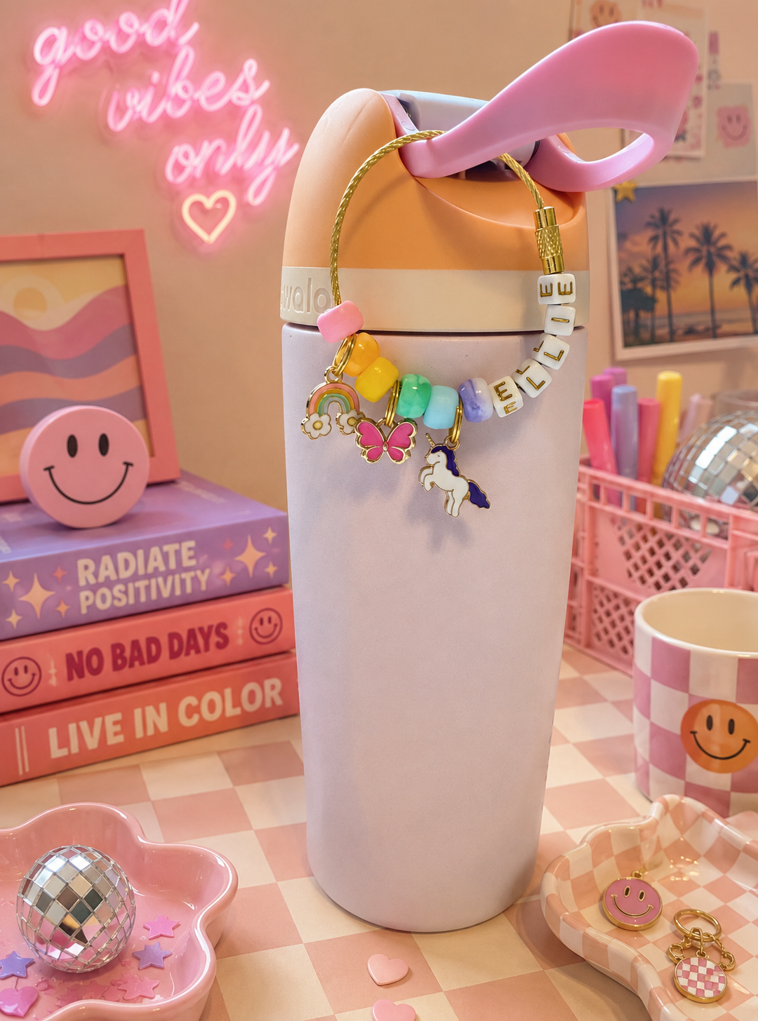 Water Bottle Charm with Personalization
