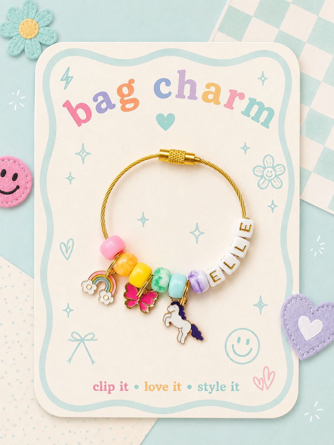 Water Bottle Charm with Personalization