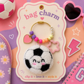 Personalized Soccer Water Bottle Charm Keychain
